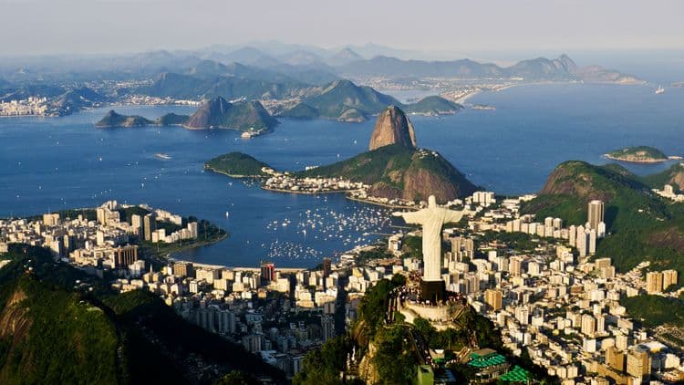 Vue aérienne sur Rio de Janeiro