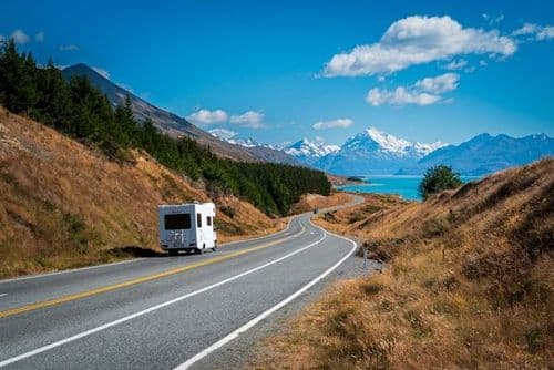 Séjour en van en Nouvelle Zélande